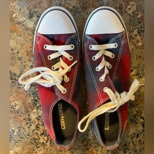 Plaid Converse sneakers
